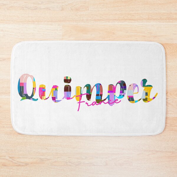 Item preview, Quimper, France, Vibrant Abstract City Typography Art designed and sold by Wanderful-roads.