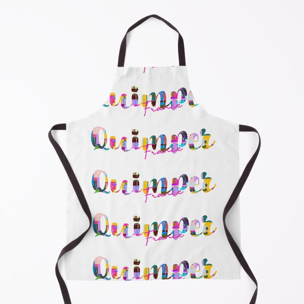 Item preview, Quimper, France, Vibrant Abstract City Typography Art designed and sold by Wanderful-roads.
