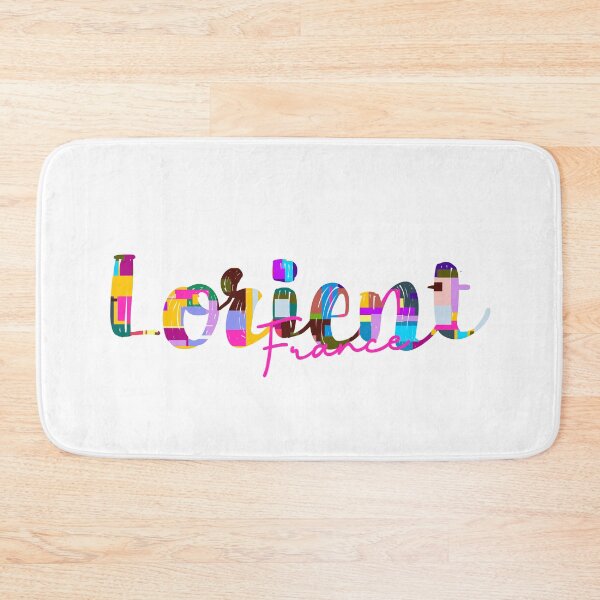 Item preview, Lorient, France, Vibrant Abstract City Typography Art designed and sold by Wanderful-roads.