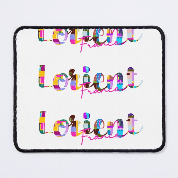 Item preview, Lorient, France, Vibrant Abstract City Typography Art designed and sold by Wanderful-roads.