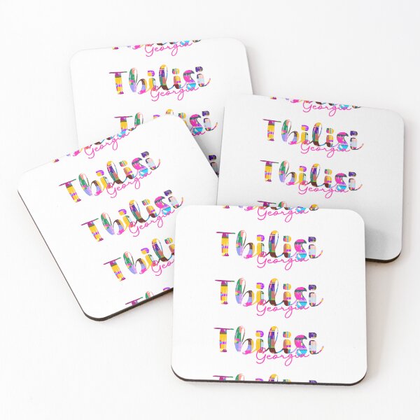 Item preview, Tbilisi, Georgia, Vibrant Abstract City Typography Art designed and sold by Wanderful-roads.