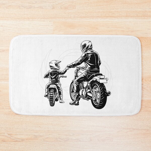 Item preview, Ride Together – Father and Child Biker Bond designed and sold by Kavya Art.