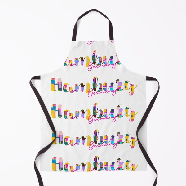 Item preview, Hamburg, Germany, Vibrant Abstract City Typography Art designed and sold by Wanderful-roads.