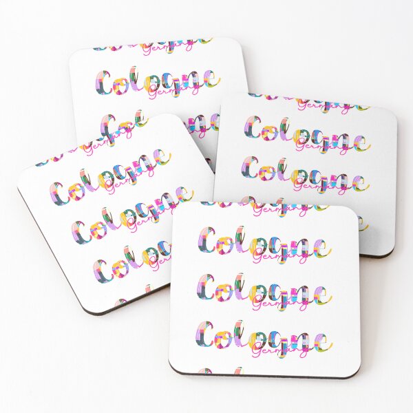 Item preview, Cologne, Germany, Vibrant Abstract City Typography Art designed and sold by Wanderful-roads.