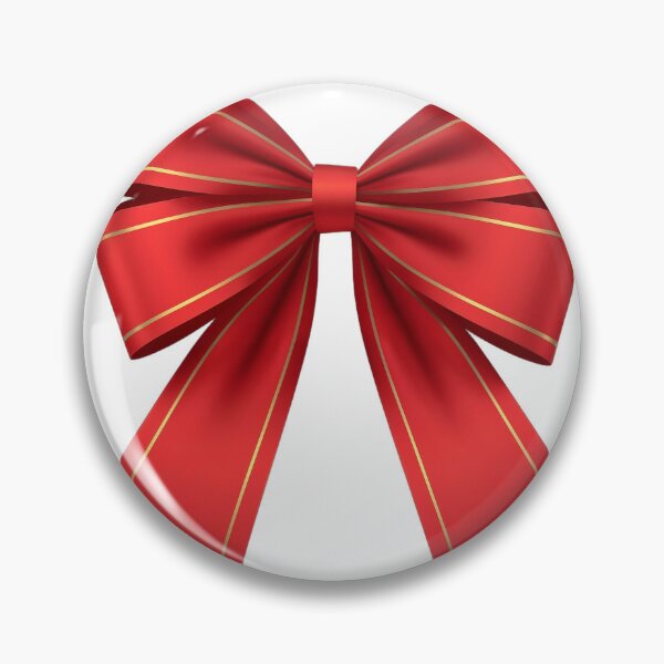 Item preview, Red ribbon bow with gold pinstripes on solid black background designed and sold by Creative88Art.
