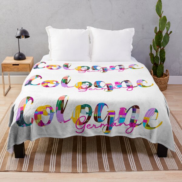 Item preview, Cologne, Germany, Vibrant Abstract City Typography Art designed and sold by Wanderful-roads.