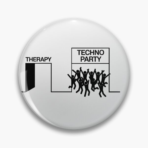 Item preview, Funny Techno Party – Skip Therapy, Go Raving! Perfect for DJs and Techno Fans designed and sold by paulo silveira.