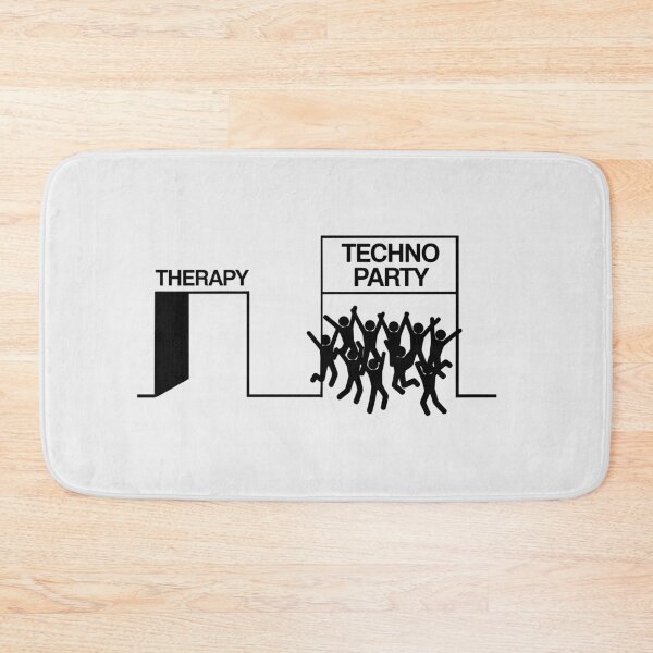 Item preview, Funny Techno Party – Skip Therapy, Go Raving! Perfect for DJs and Techno Fans designed and sold by paulo silveira.