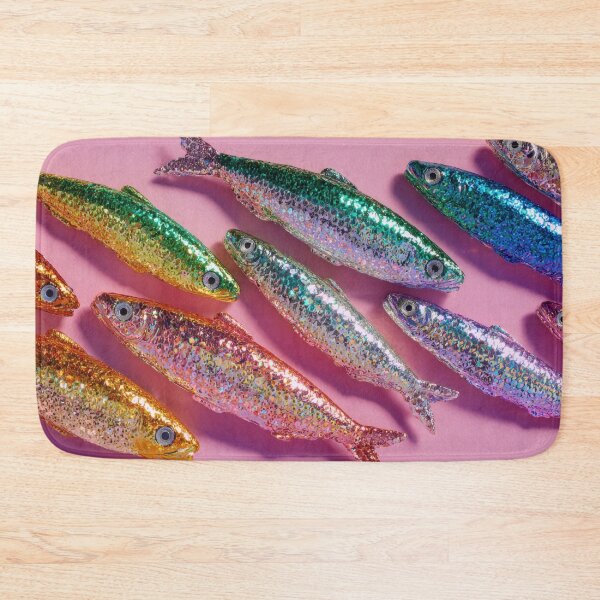Item preview, Glittery fish on pink designed and sold by anytka.