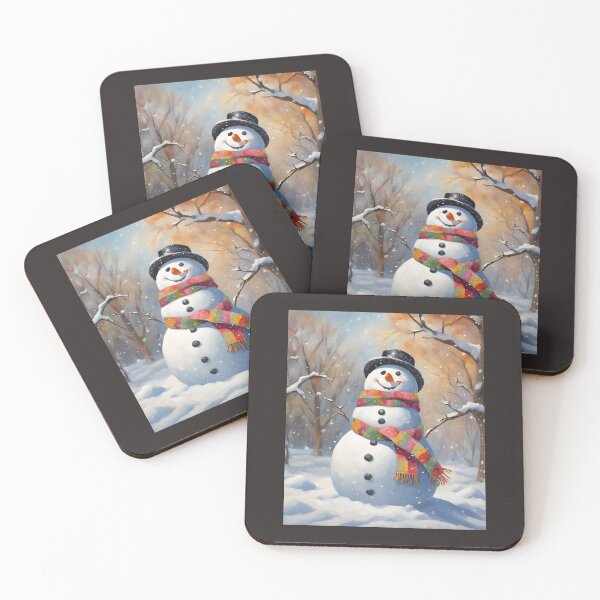 Item preview, Smiling snowman in snowy landscape  designed and sold by Tienda-Vane.
