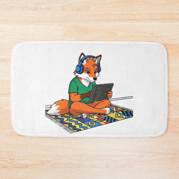 Item preview, Focused Fox Developer with Headphones designed and sold by LIVE_FREE.