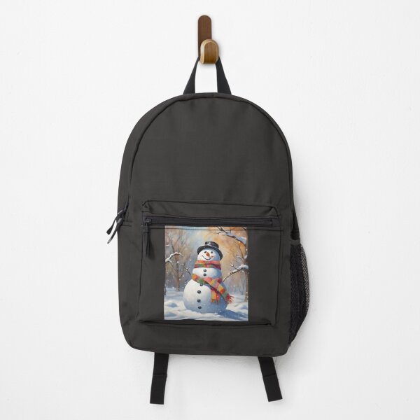 Item preview, Smiling snowman in snowy landscape  designed and sold by Tienda-Vane.