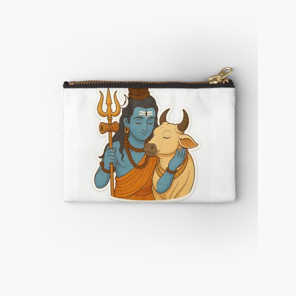Item preview, Lord Mahadev with Nandi – Divine Shiva Art Sticker designed and sold by InnerDivineSoul.