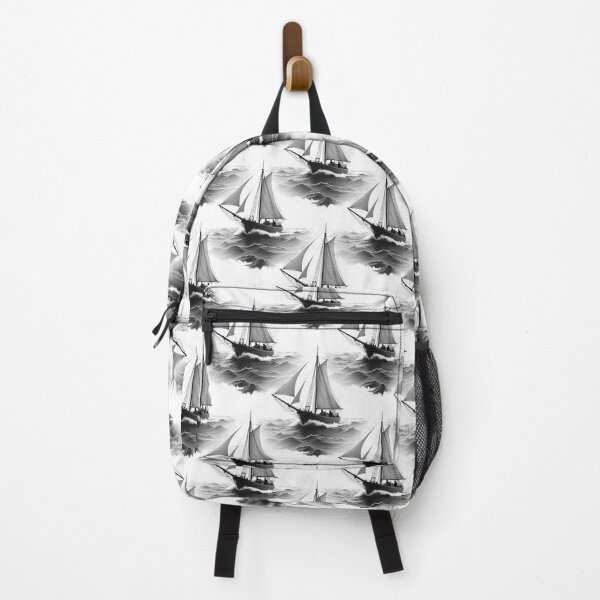 Item preview, monochrome sailing ship designed and sold by Talpha.