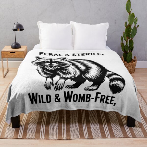 Item preview, Feral And Sterile Raccoon designed and sold by TorjeARTStore.