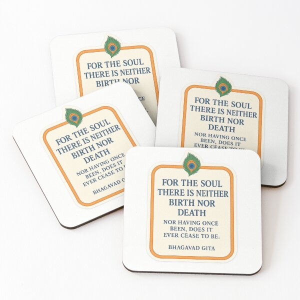 Item preview, Bhagavad Gita Soul Quote – Eternal Wisdom Sticker designed and sold by InnerDivineSoul.