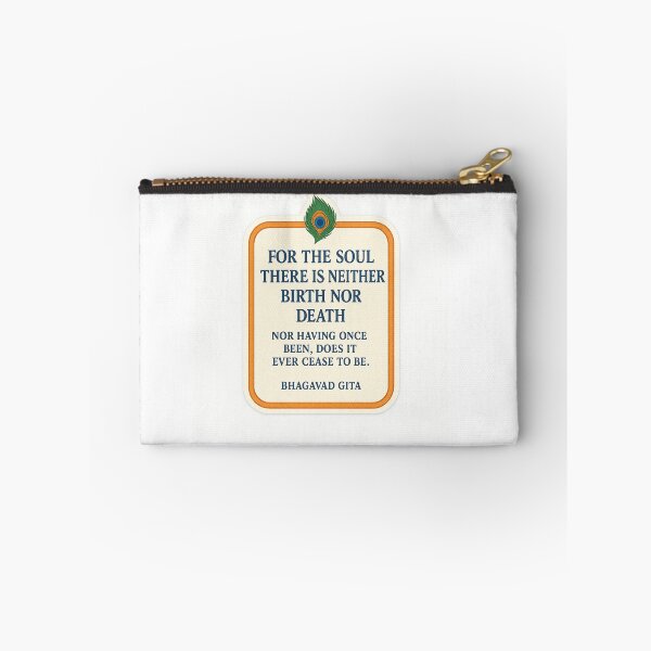Item preview, Bhagavad Gita Soul Quote – Eternal Wisdom Sticker designed and sold by InnerDivineSoul.