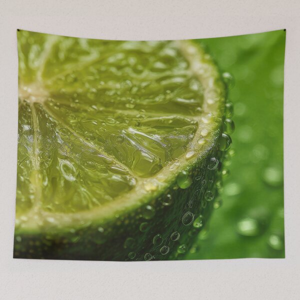 Item preview, Fresh lime slice with water droplets designed and sold by anytka.