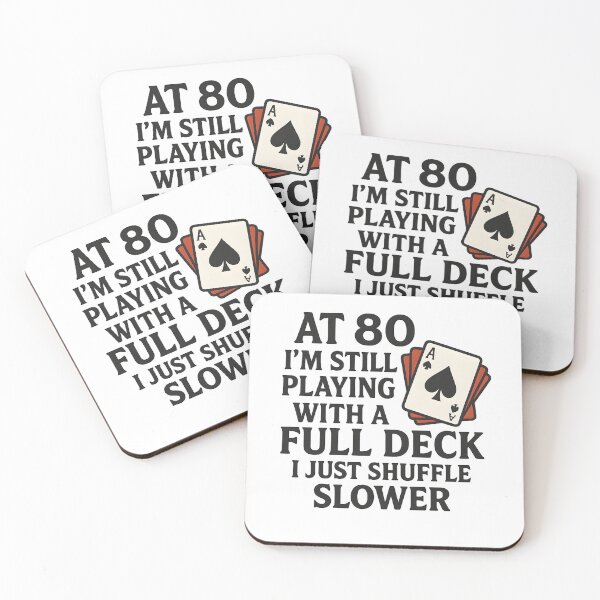 Item preview, At 80 I'm Still Playing With A Full Deck 80th Birthday designed and sold by hemagamo.
