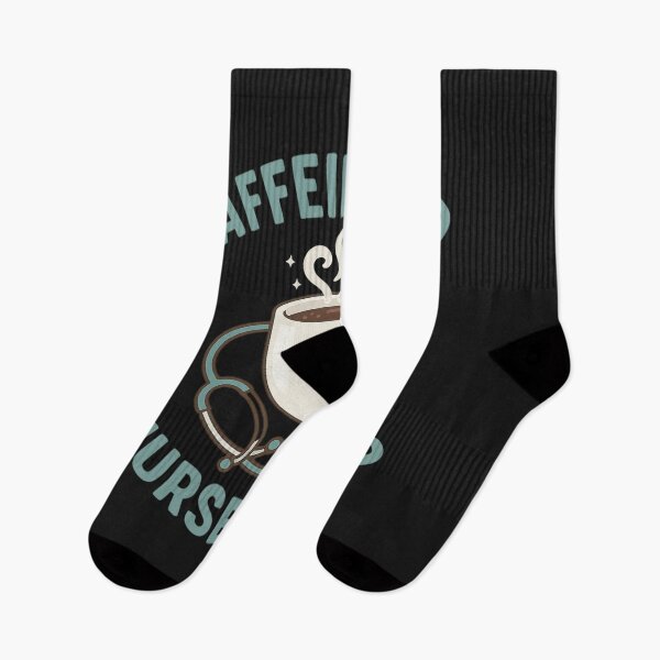 Item preview, Caffeinated Nurse Club — Funny Nurse Coffee Design designed and sold by Laughprints.