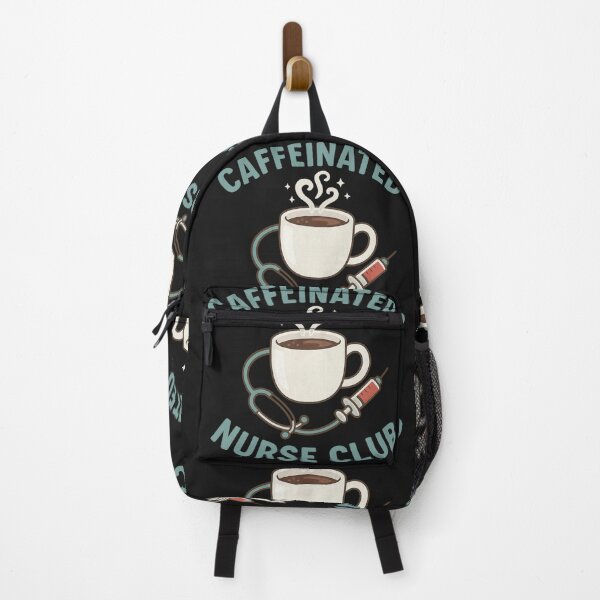 Item preview, Caffeinated Nurse Club — Funny Nurse Coffee Design designed and sold by Laughprints.
