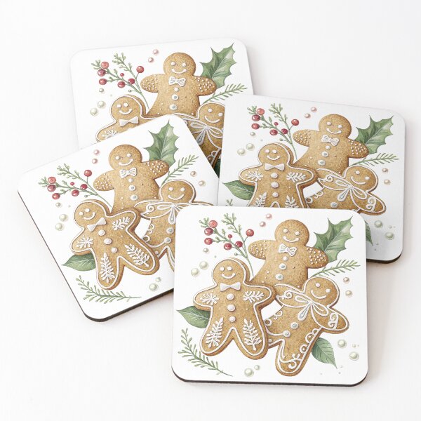 Item preview, Cute Gingerbread cookies for Christmas designed and sold by Merrylands Artshop.