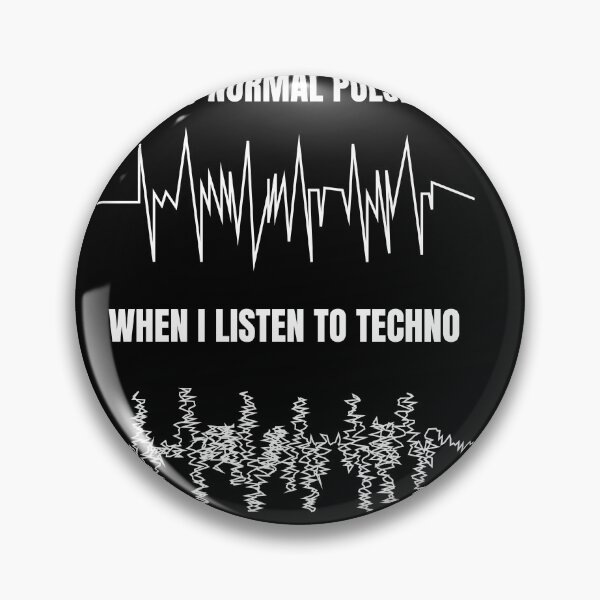 Item preview, Funny Techno Pulse – “My Normal Pulse / When I Listen to Techno” – Perfect Gift for DJs and Ravers designed and sold by paulo silveira.