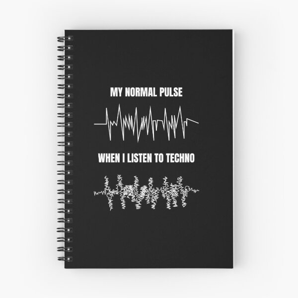 Item preview, Funny Techno Pulse – “My Normal Pulse / When I Listen to Techno” – Perfect Gift for DJs and Ravers designed and sold by paulo silveira.