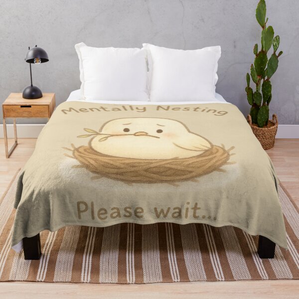 Item preview, Mentally Nesting Bird Please Wait designed and sold by ChirpInc.