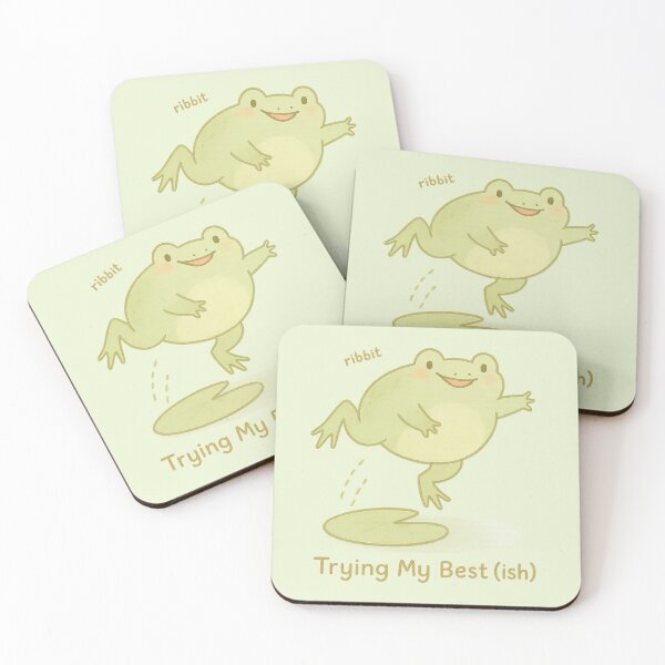 Item preview, Trying My Best Ish Frog designed and sold by ChirpInc.