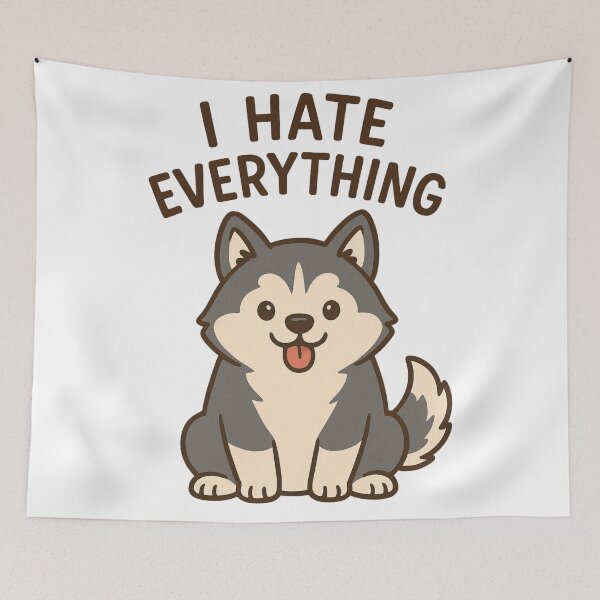 Item preview, Sarcastic Husky Mood designed and sold by Inkmatic Studio.