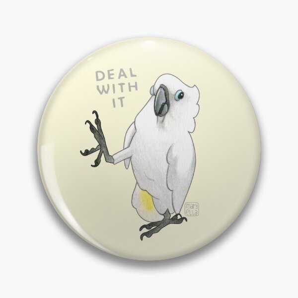 Item preview, Cockatoo - Deal with it  designed and sold by MaryellaArt.