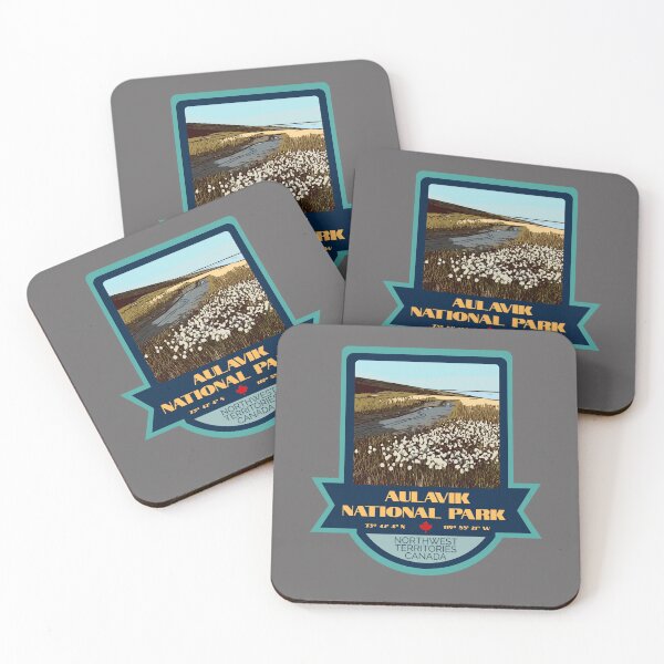 Item preview, Aulavik National Park Vintage Retro Sticker – Canada National Park Badge Design designed and sold by RouseDesigns.