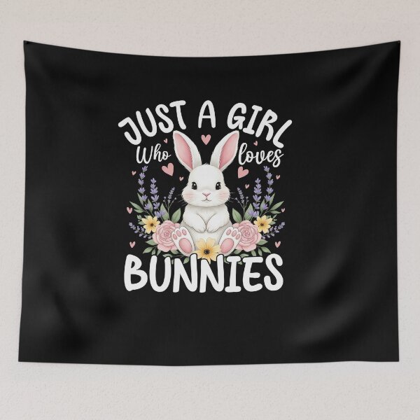 Item preview, Cute Bunny with Flowers – Adorable Rabbit Design for Animal Lovers designed and sold by mraihan.