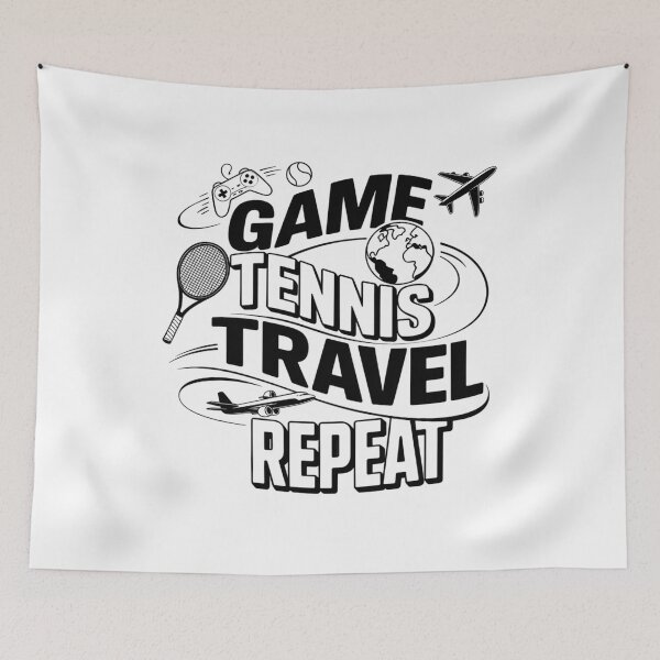 Item preview, Game Tennis Travel Repeat  designed and sold by TorjeARTStore.