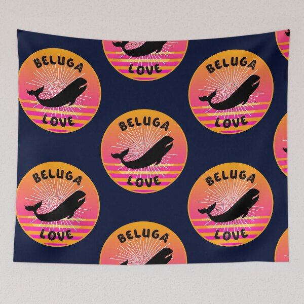 Item preview, Beluga Love Retro Illustration designed and sold by FallonDaria.