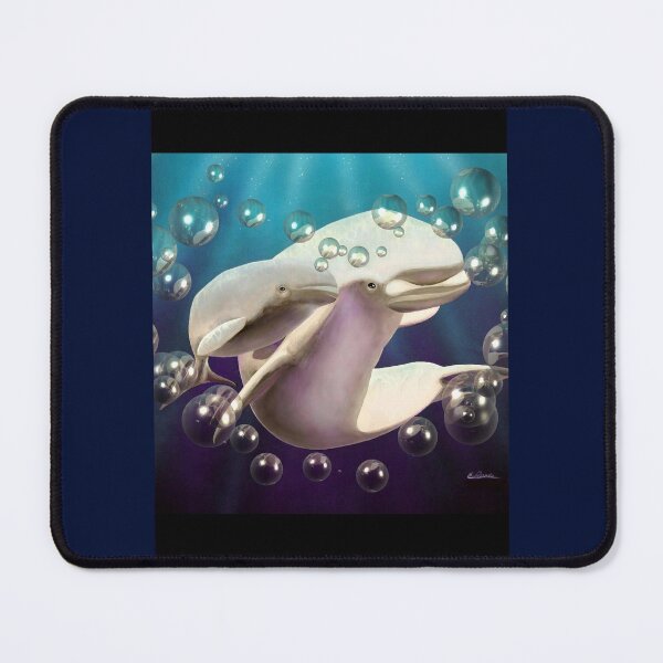 Item preview, Beluga whale mother and baby Graphic designed and sold by FallonDaria.