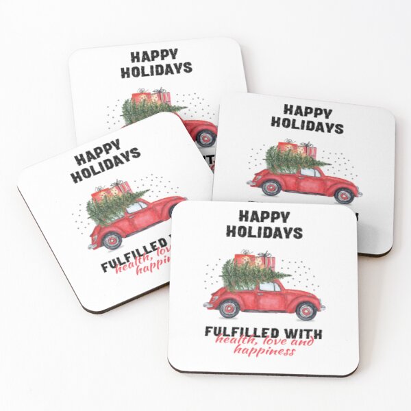 Item preview, Happy Holidays fulfilled with health, love and happiness designed and sold by UniqueTrick.