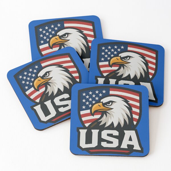 Item preview, USA Bald Eagle Sports Logo T-Shirt – American Flag Emblem | 2026 World Cup Fan designed and sold by legendaryskins.