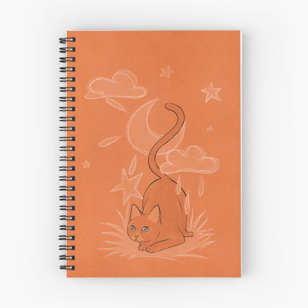 Item preview, Orange sketchy cat designed and sold by Fabasart.