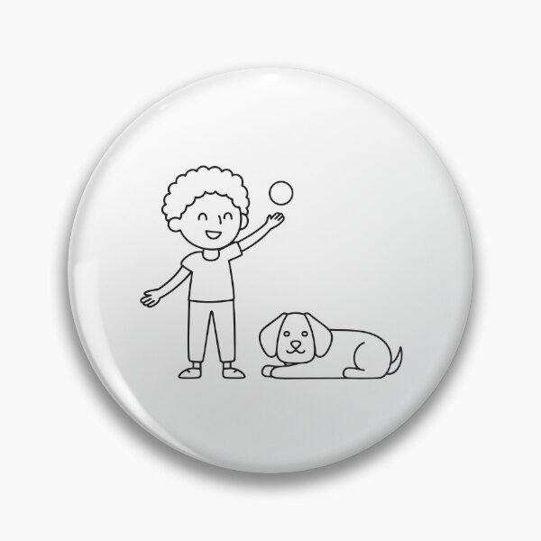 Item preview, A sleeping dog beside a child tossing a ball designed and sold by rasagamastore.