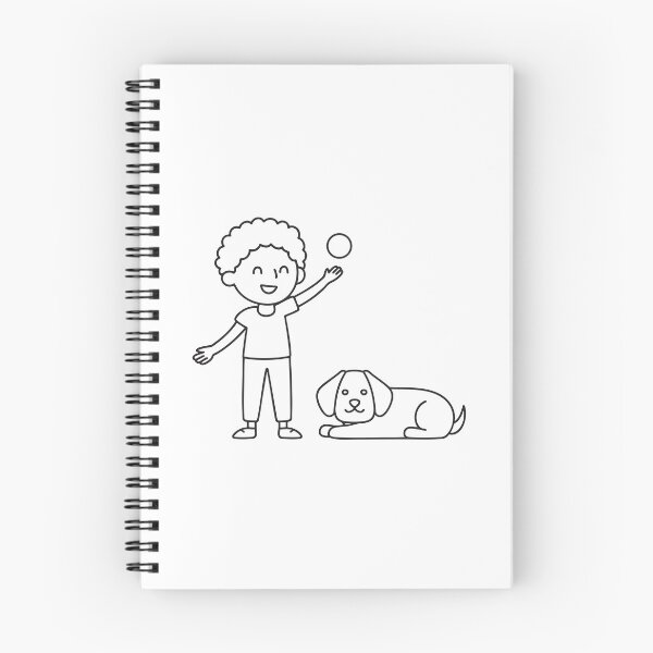 Item preview, A sleeping dog beside a child tossing a ball designed and sold by rasagamastore.