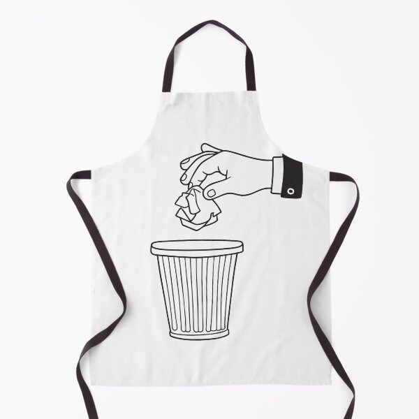 Item preview, A hand throwing a crumpled paper to a bin designed and sold by rasagamastore.