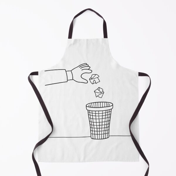 Item preview, From a distance, a hand throws crumpled papers into a bin designed and sold by rasagamastore.
