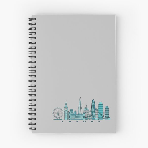 Item preview, London Skyline Minimalist Illustration – Modern Blue Cityscape Art Print designed and sold by SimplyJasper.