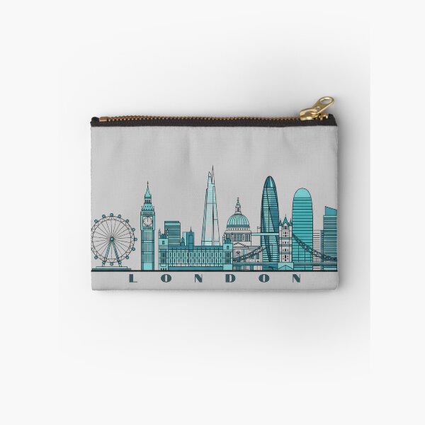 Item preview, London Skyline Minimalist Illustration – Modern Blue Cityscape Art Print designed and sold by SimplyJasper.