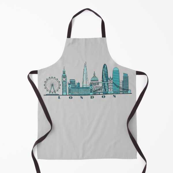 Item preview, London Skyline Minimalist Illustration – Modern Blue Cityscape Art Print designed and sold by SimplyJasper.