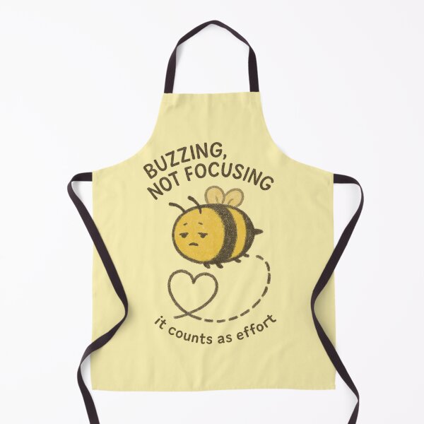 Item preview, Buzzing Not Focusing Bee designed and sold by ChirpInc.