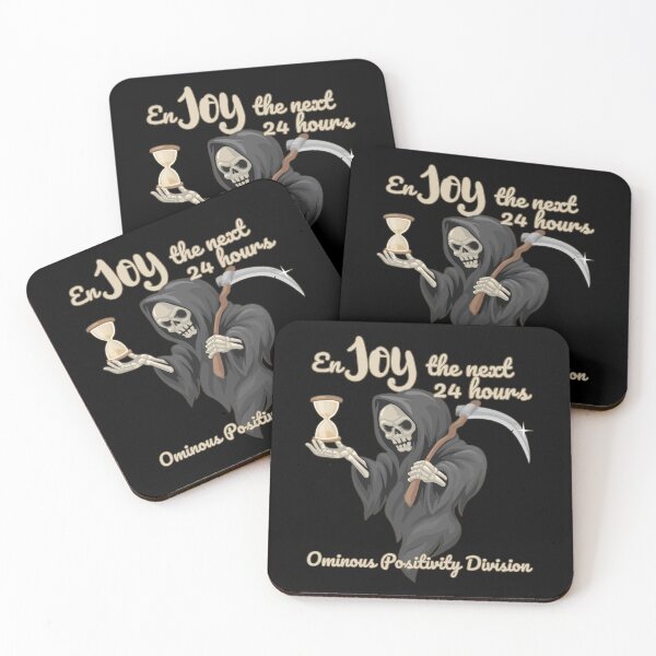 Item preview, Enjoy The Next 24 Hours Ominous Positivity Division designed and sold by AnnInk Print Studio.