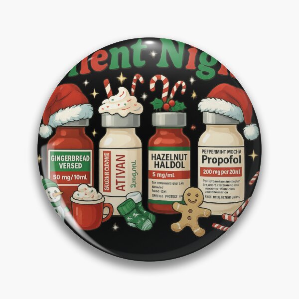 Item preview, Funny Nurse Christmas Silent Night Pharmacy Medical Humor designed and sold by haitrieuic96.